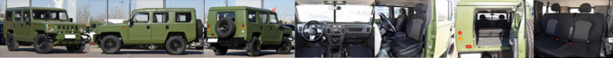 4 Wheel Drive Diesel City SUV Car 4wd Militaire Jeep voor lokale assemblage 0