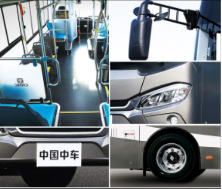 Elektrische bus met grote capaciteit TEG6803BEV met 29 zitplaatsen voor moderne steden 0