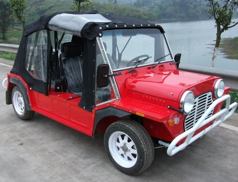 4 Auto 970cc van wielen de Elektrische MinidieMoke als Taxi/Reisauto/Huurauto wordt gebruikt
